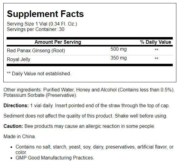 Prince Of Peace Red Ginseng Royal Jelly (1x30X10 CC)-1