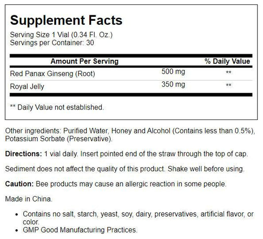 Prince Of Peace Red Ginseng Royal Jelly (1x30X10 CC)-1