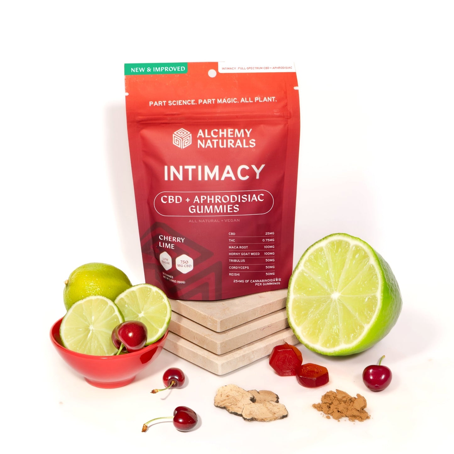 20-Pack: New Intimacy CBD Gummies (Maca, Horny Goat Weed, Tribulus, Reishi & Cordyceps)-1