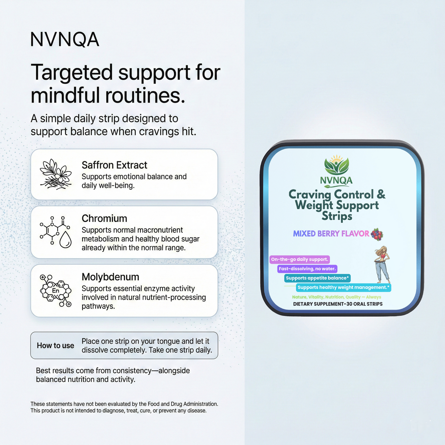 NVNQA Craving Control & Weight Support Strips