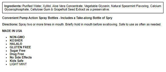 Spry Rain Oral Mist with Xylitol (1x1 Ct)-1