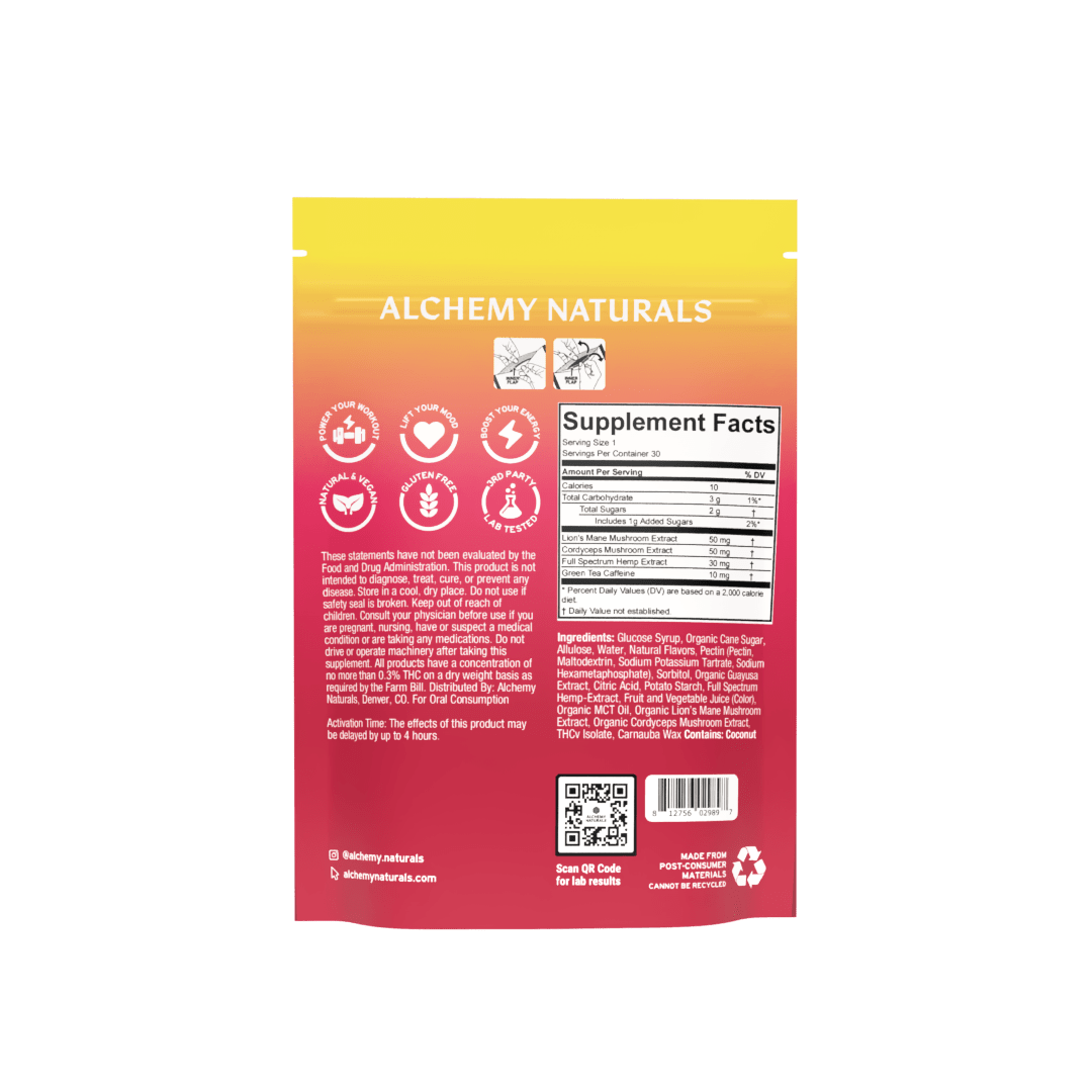 6-Pack: Alchemy Naturals CBD Uplift Gummies for Mood and Workout-3