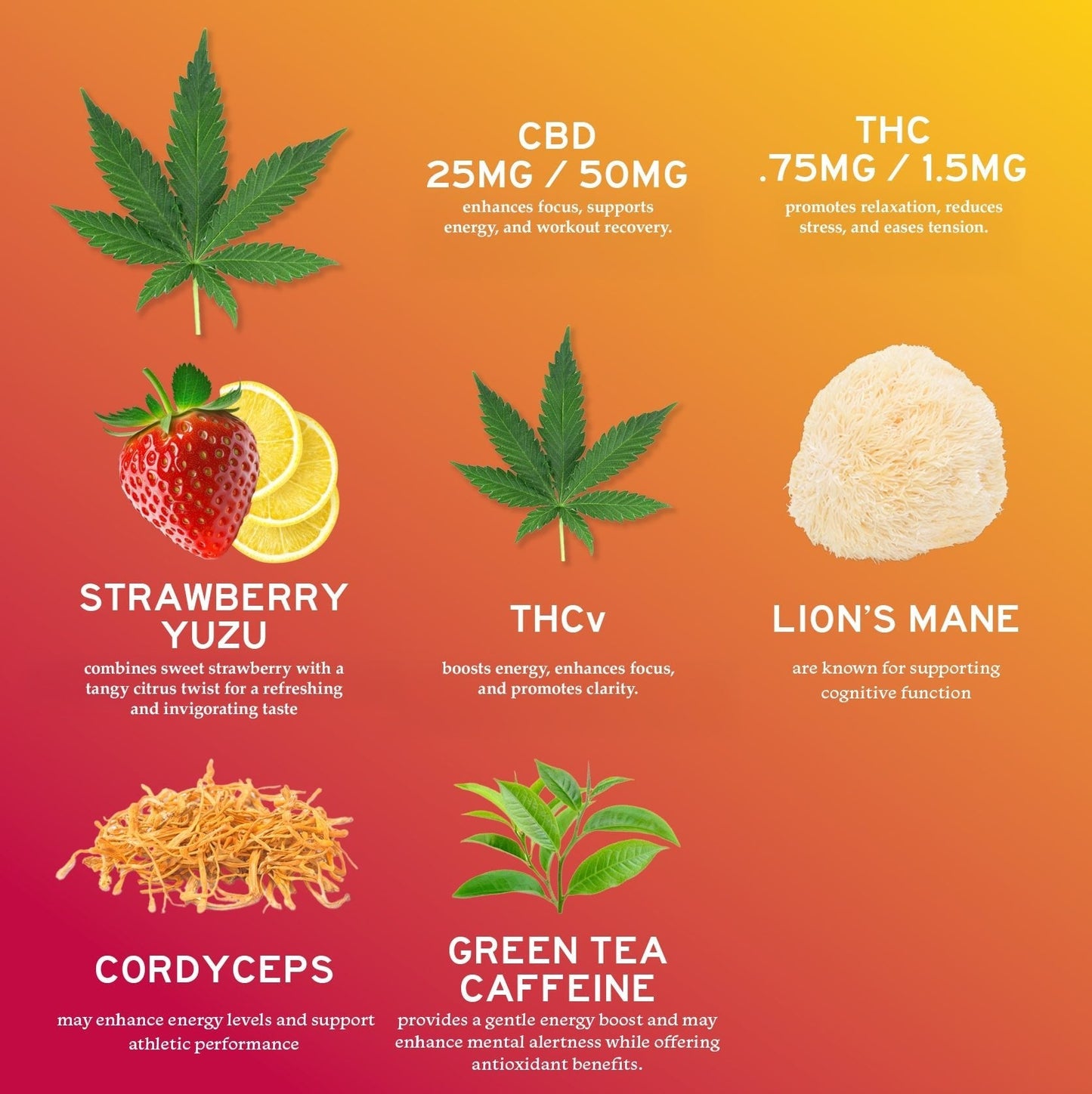 20-Pack: CBD Uplift Gummies for Mood & Workout-2