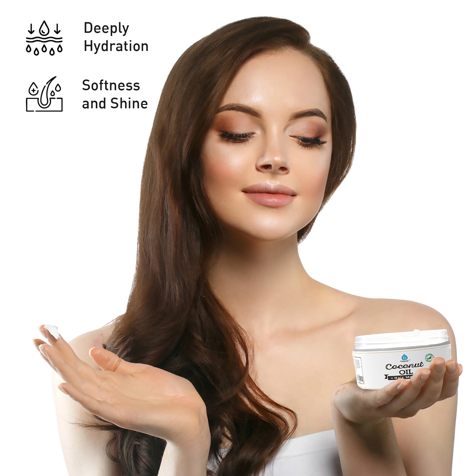 Pursonic Pamper & Glow Gift Bundle (6 pack Deep Cleansing Charcoal Nose Pore Strip, 100% Natural Arabica Coffee Body Scrub 14 Oz, 100% Natural Coconut Oil Hair Mask 10 Oz and Honey Facial Mask 8 Oz)-3