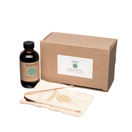 Mint Oral Care Ritual | Ayurvedic Oil Pulling & Tongue Cleaning-1