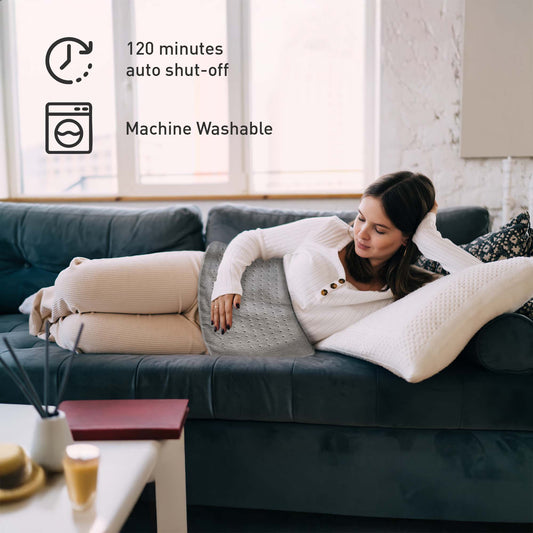 Ultimate Muscle Recovery & Pain Relief Bundle: 6 Speed Massage Gun & Electric Heating Pad-1