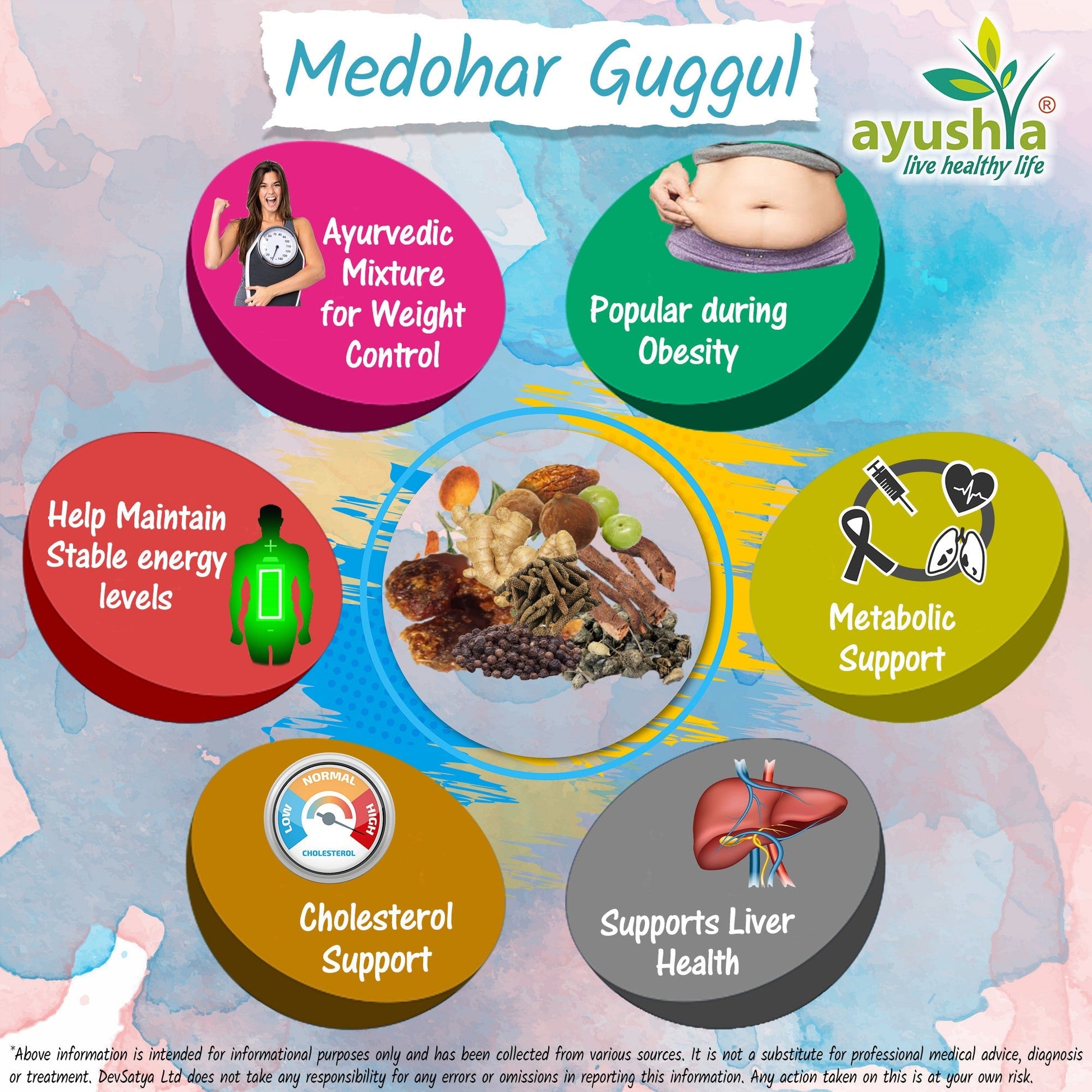 Ayushya Medohar Guggul Capsules (Wellness Guggul) Healthy Weight Support - Vegan, Gluten Free, Non-GMO, 60 Capsules-3