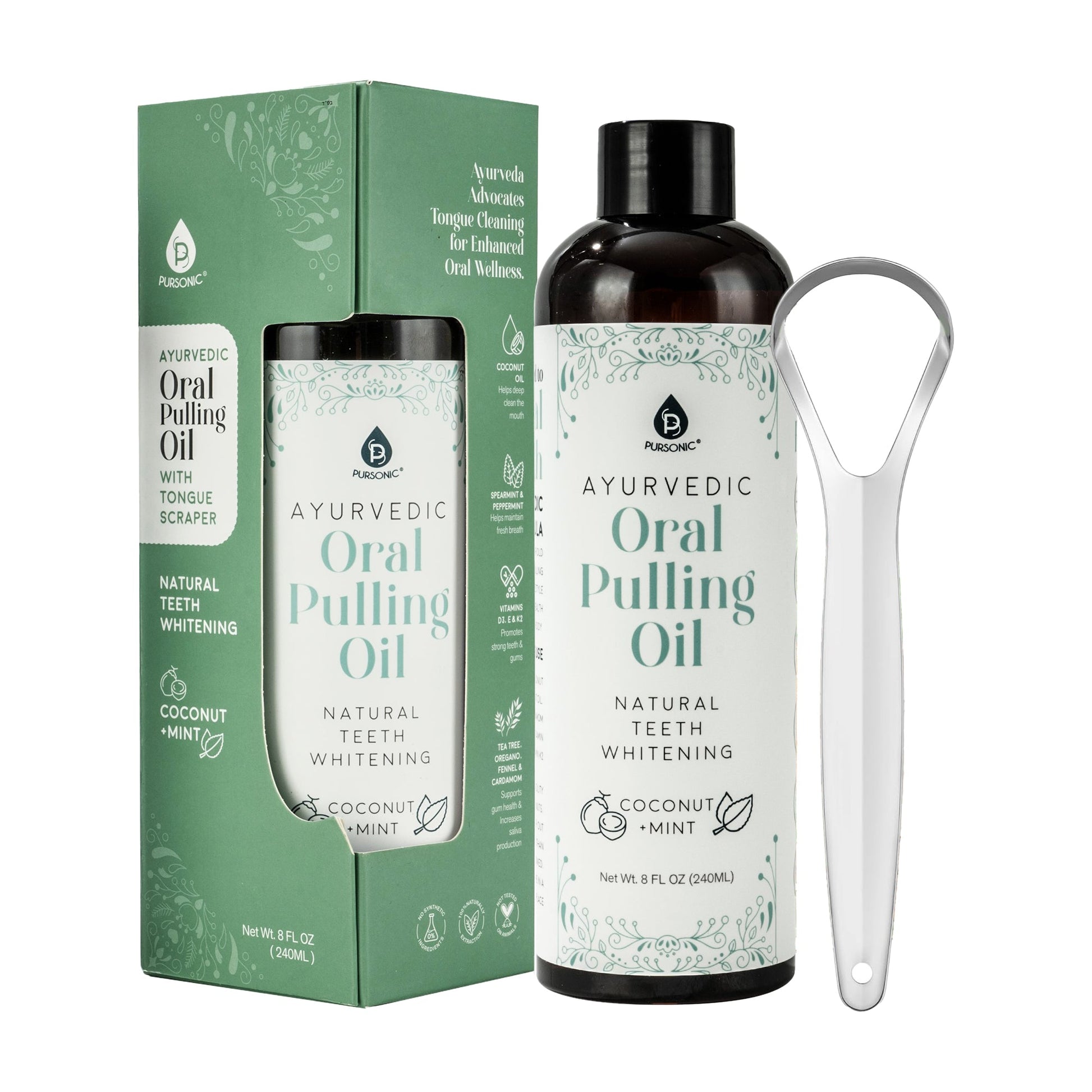 Oral Pulling Oil with Tongue Scraper-0