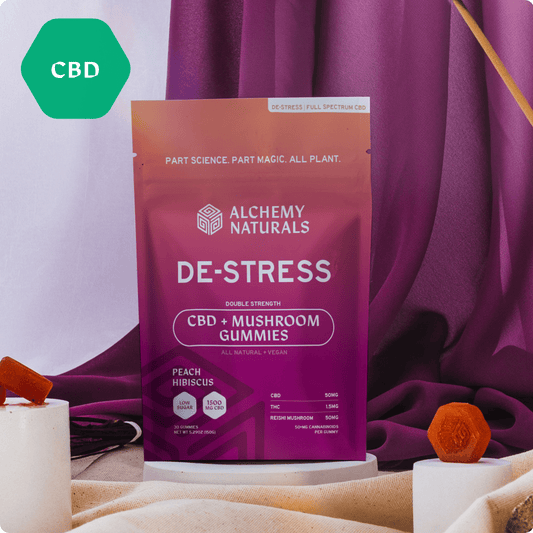 6-Pack: Alchemy Naturals CBD Gummies For Stress - Full Spectrum + Mushroom-0