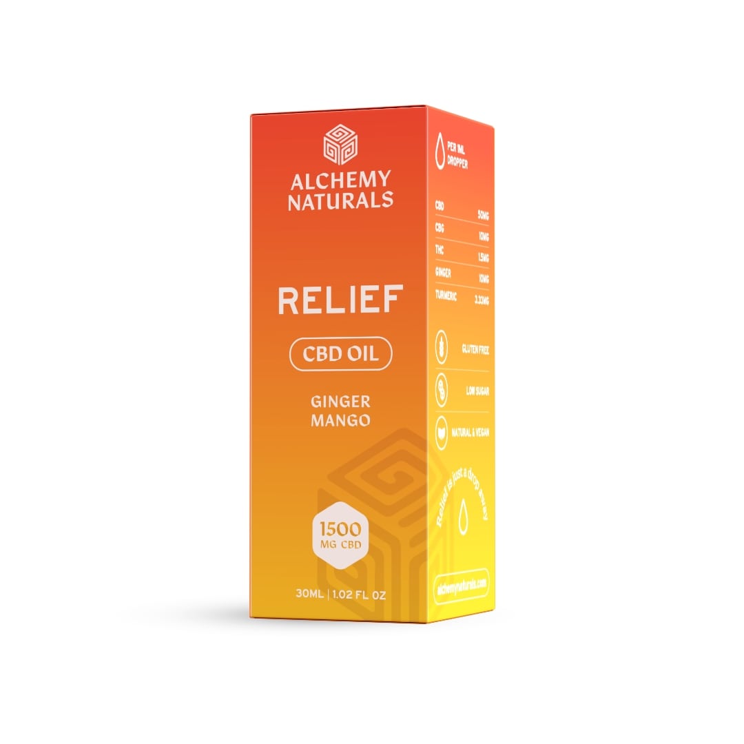 6 Pack: Alchemy Naturals CBD Relief Oil (1500mg)-1