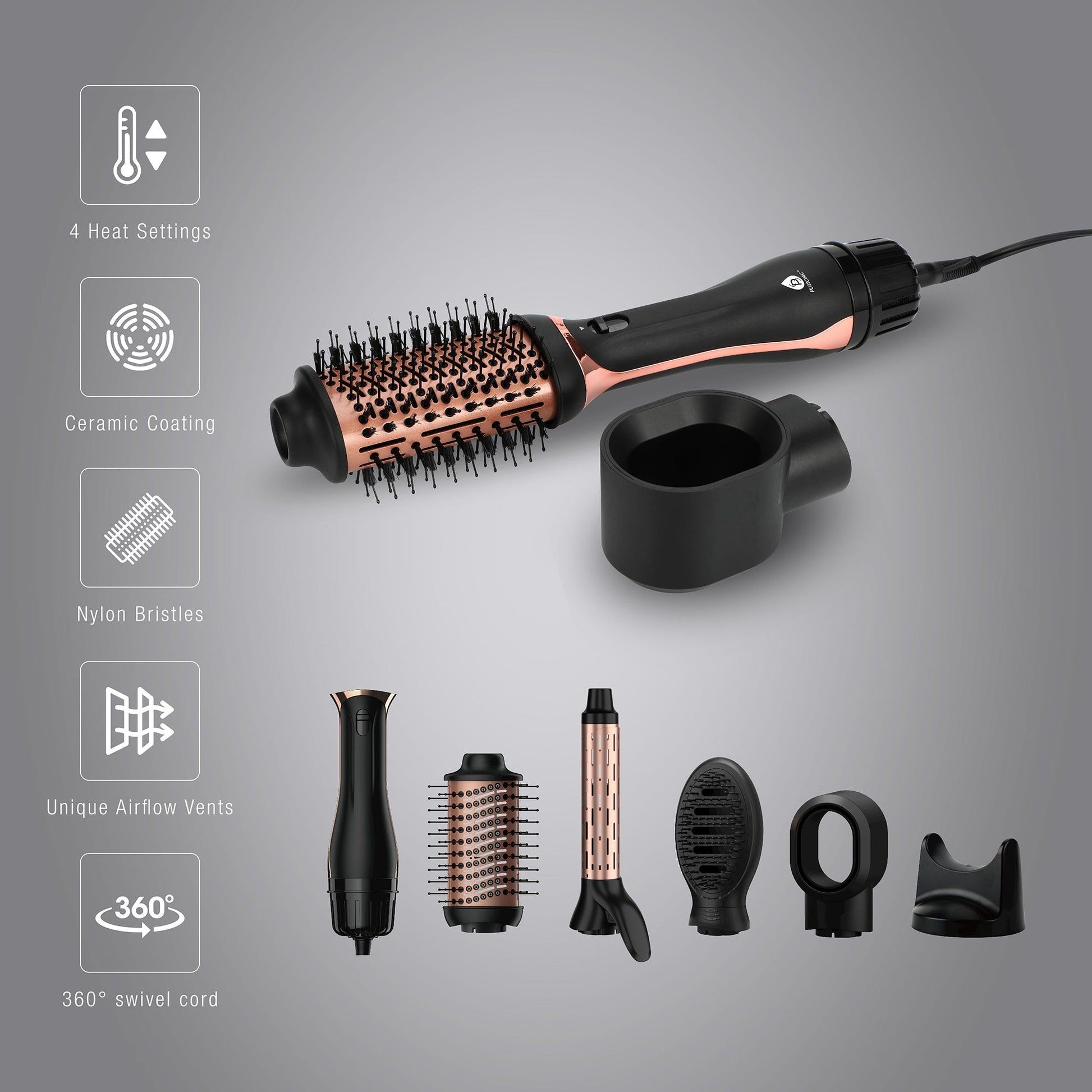 Hot Air Blower Brush: Your All-in-One Hair Styling Solution-1