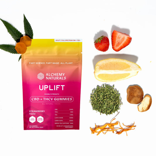 6-Pack: Alchemy Naturals CBD Uplift Gummies for Mood and Workout-1