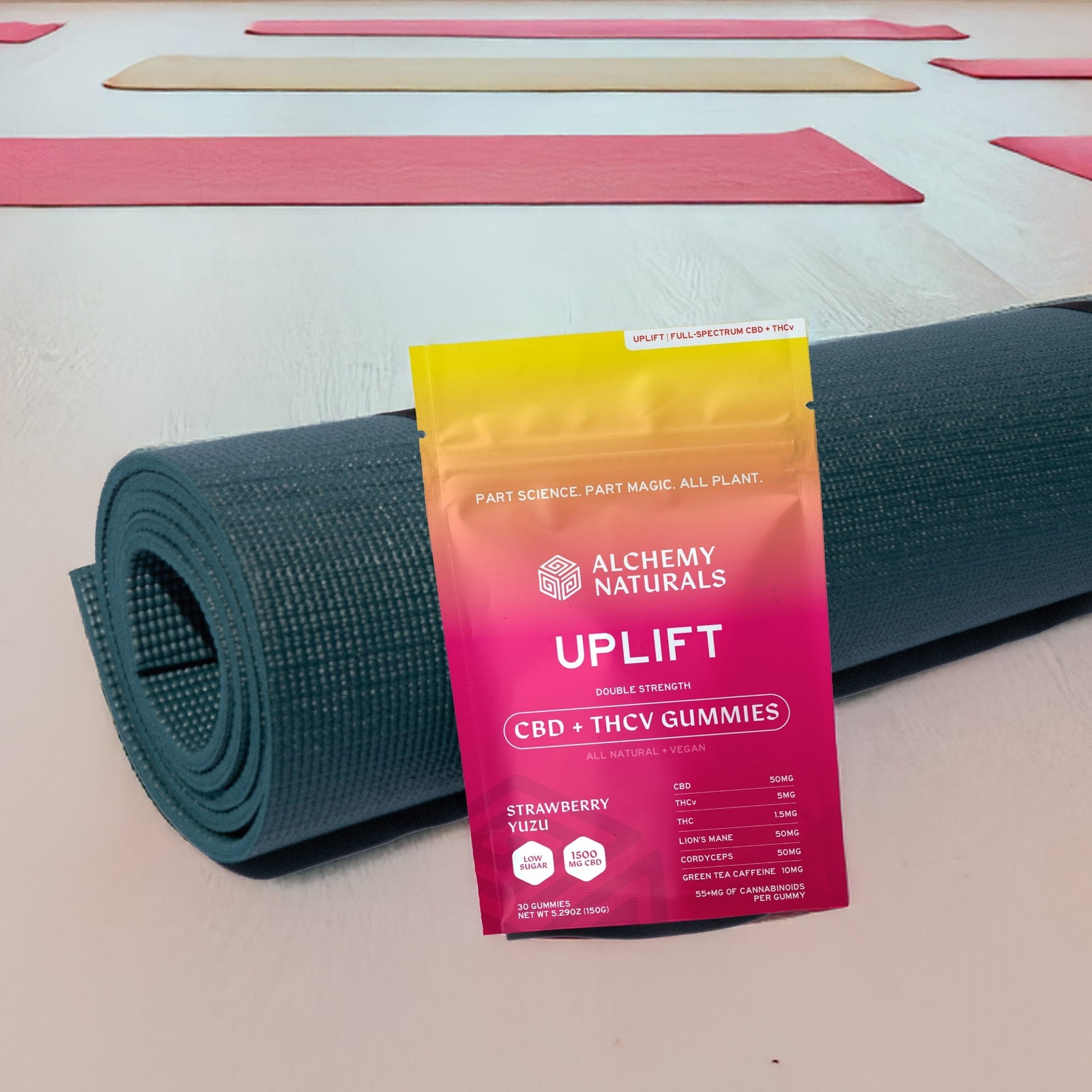 6-Pack: Alchemy Naturals CBD Uplift Gummies for Mood and Workout-0