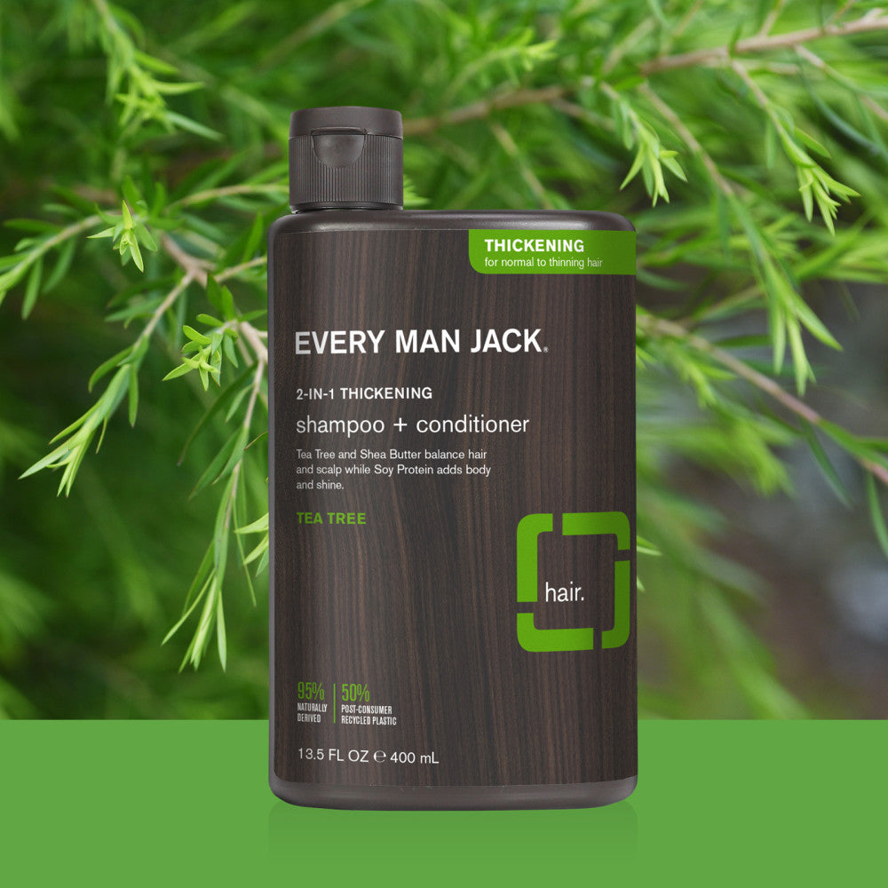 Every Man Jack 2-in-1 Thickening Shampoo Tea Tree  (1x13.5 OZ)-2