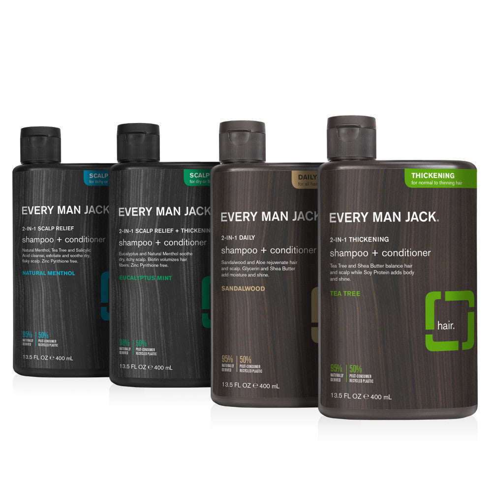 Every Man Jack 2-in-1 Thickening Shampoo Tea Tree  (1x13.5 OZ)-4