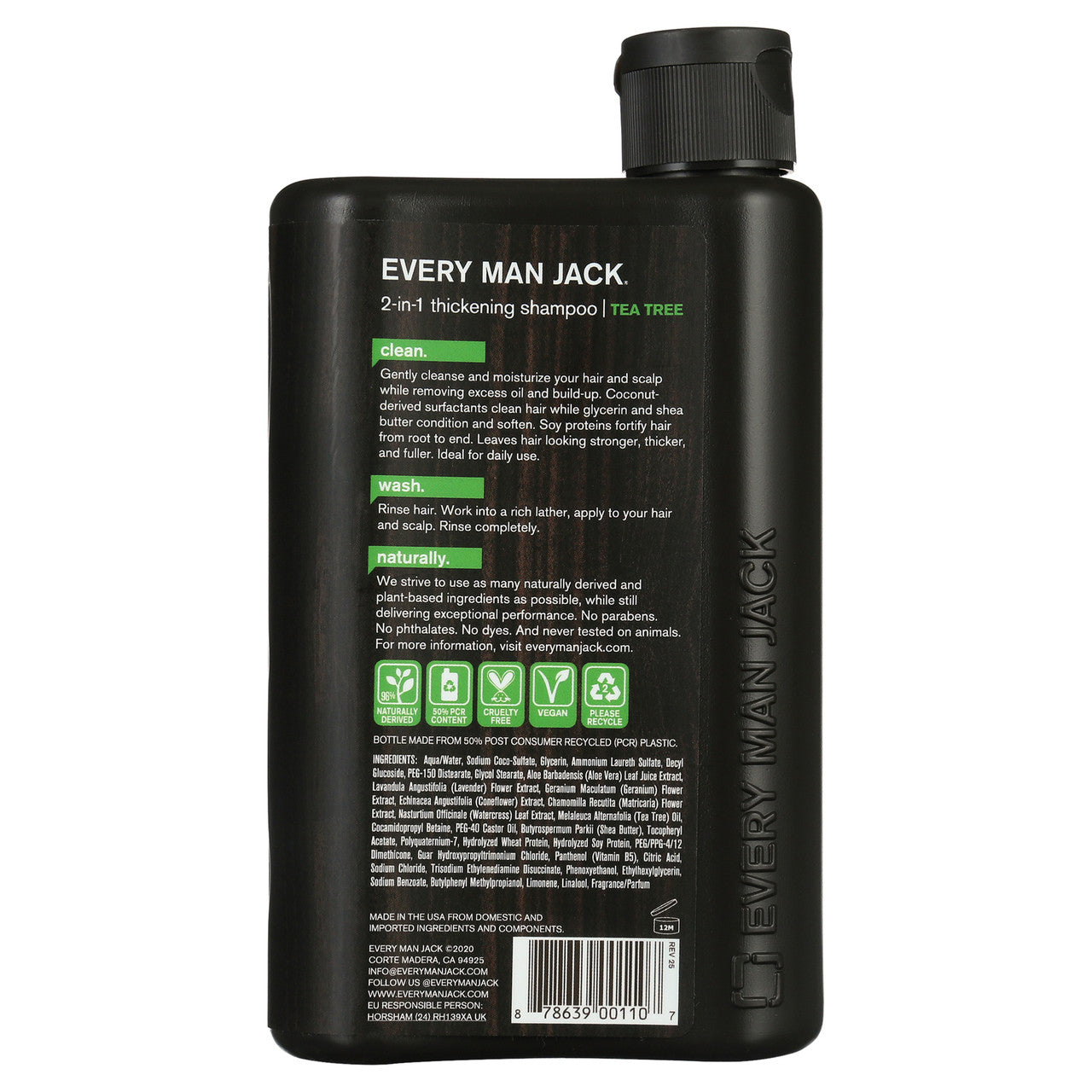 Every Man Jack 2-in-1 Thickening Shampoo Tea Tree  (1x13.5 OZ)-11